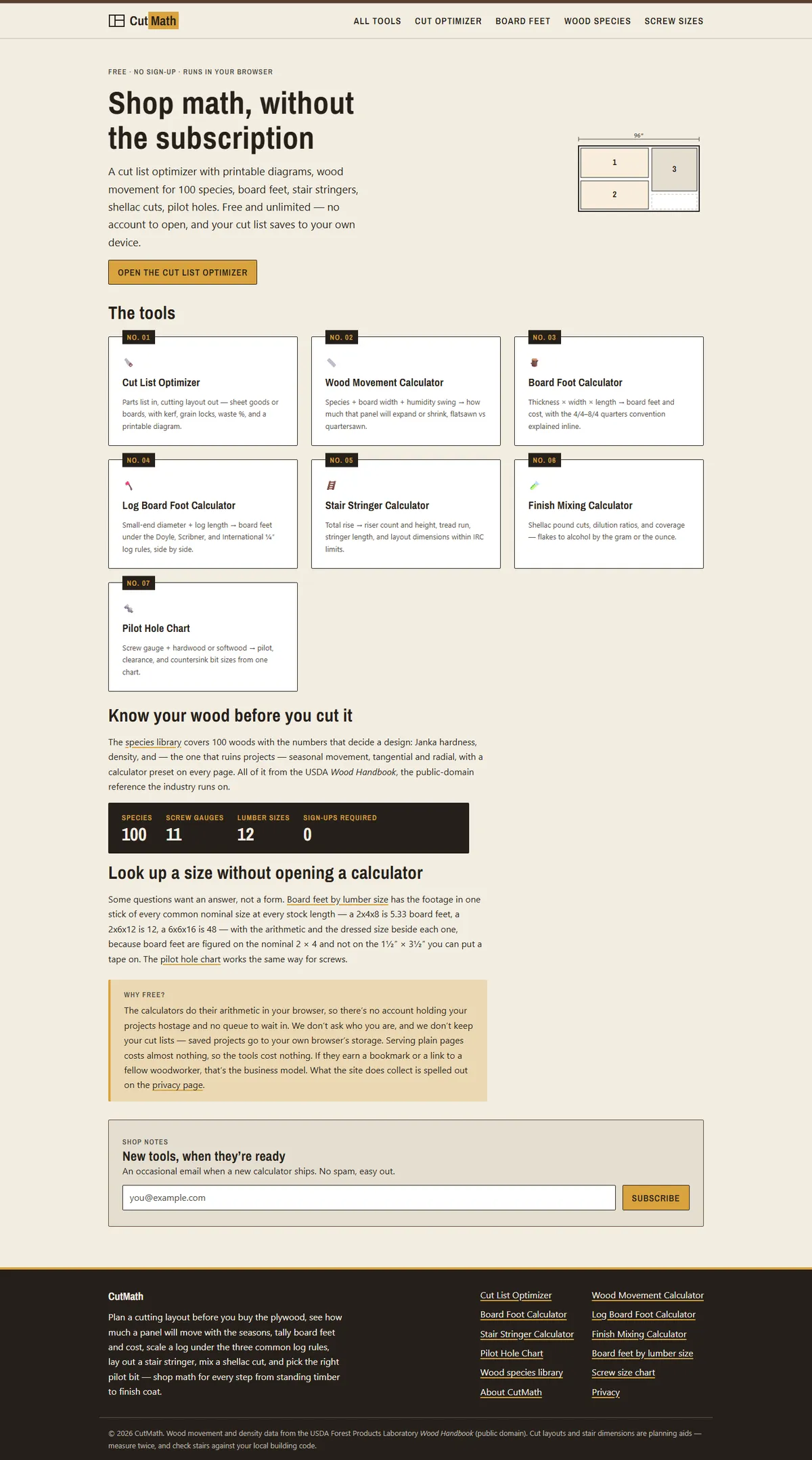 Full page of cutmath.com