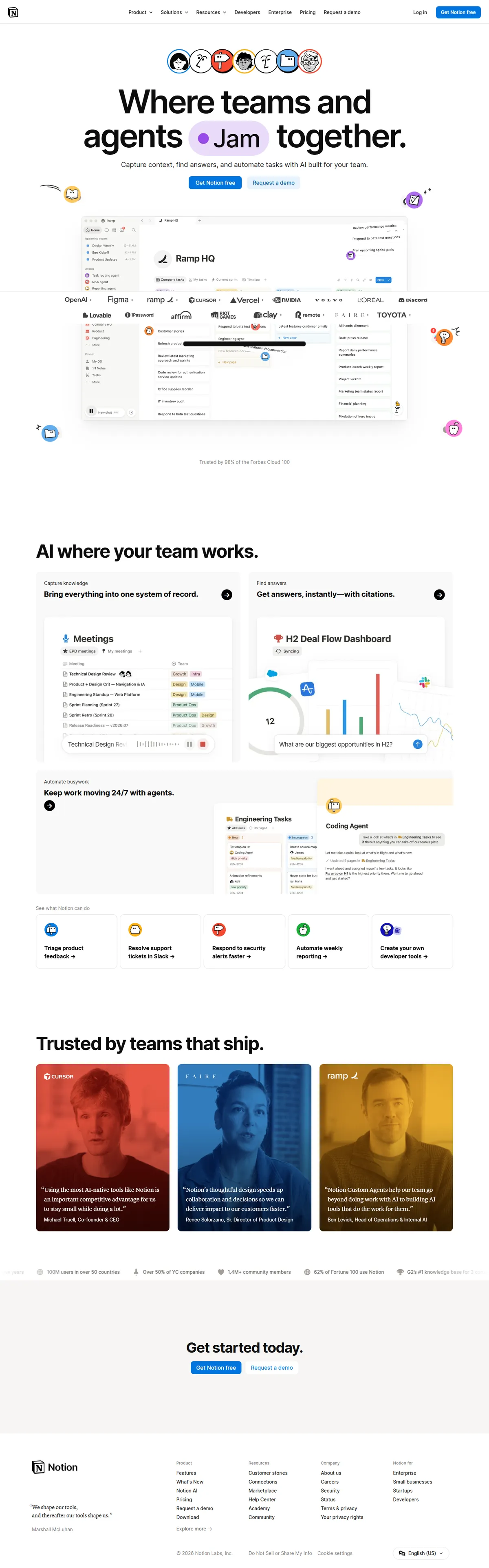 Full page of notion.com