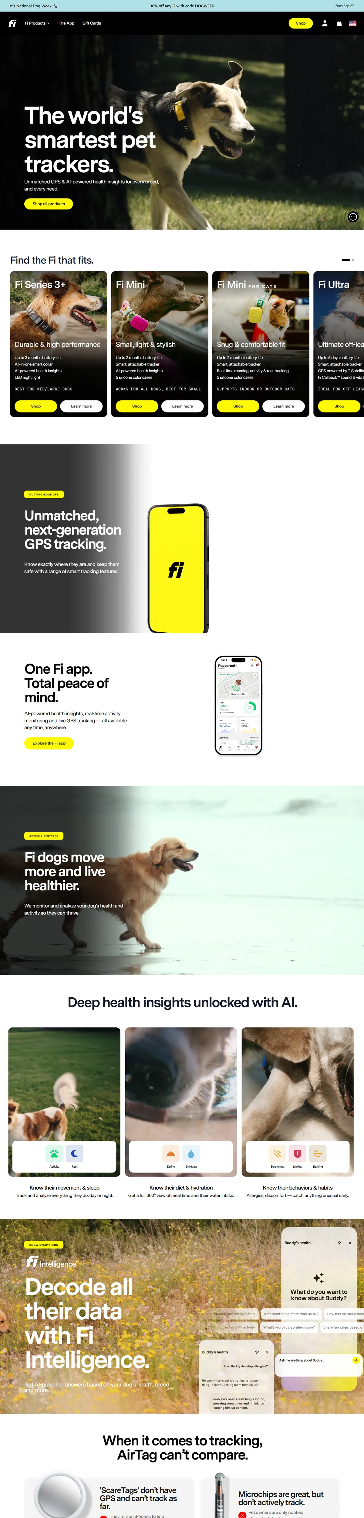 Full page of tryfi.com